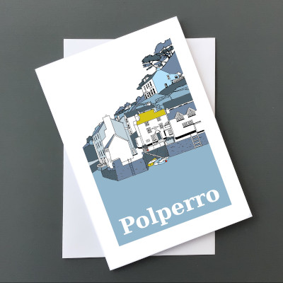 Polperro Harbour Card