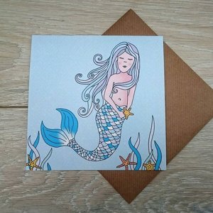 Mermaid activity card - Click Image to Close