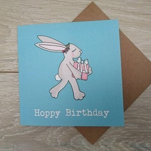 Hoppy Birthday activity card - Click Image to Close