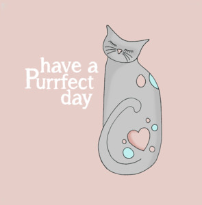 Purrfect Day card 6 PACKS REMAINING
