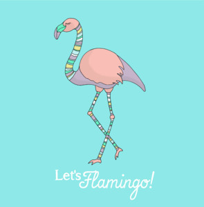 Let's Flamingo card ONLY FOUR PACKS REMAINING