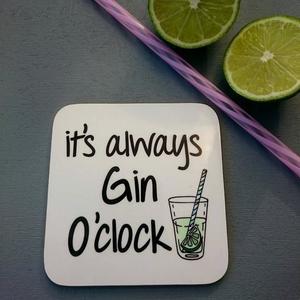 Gin o'clock Coaster
