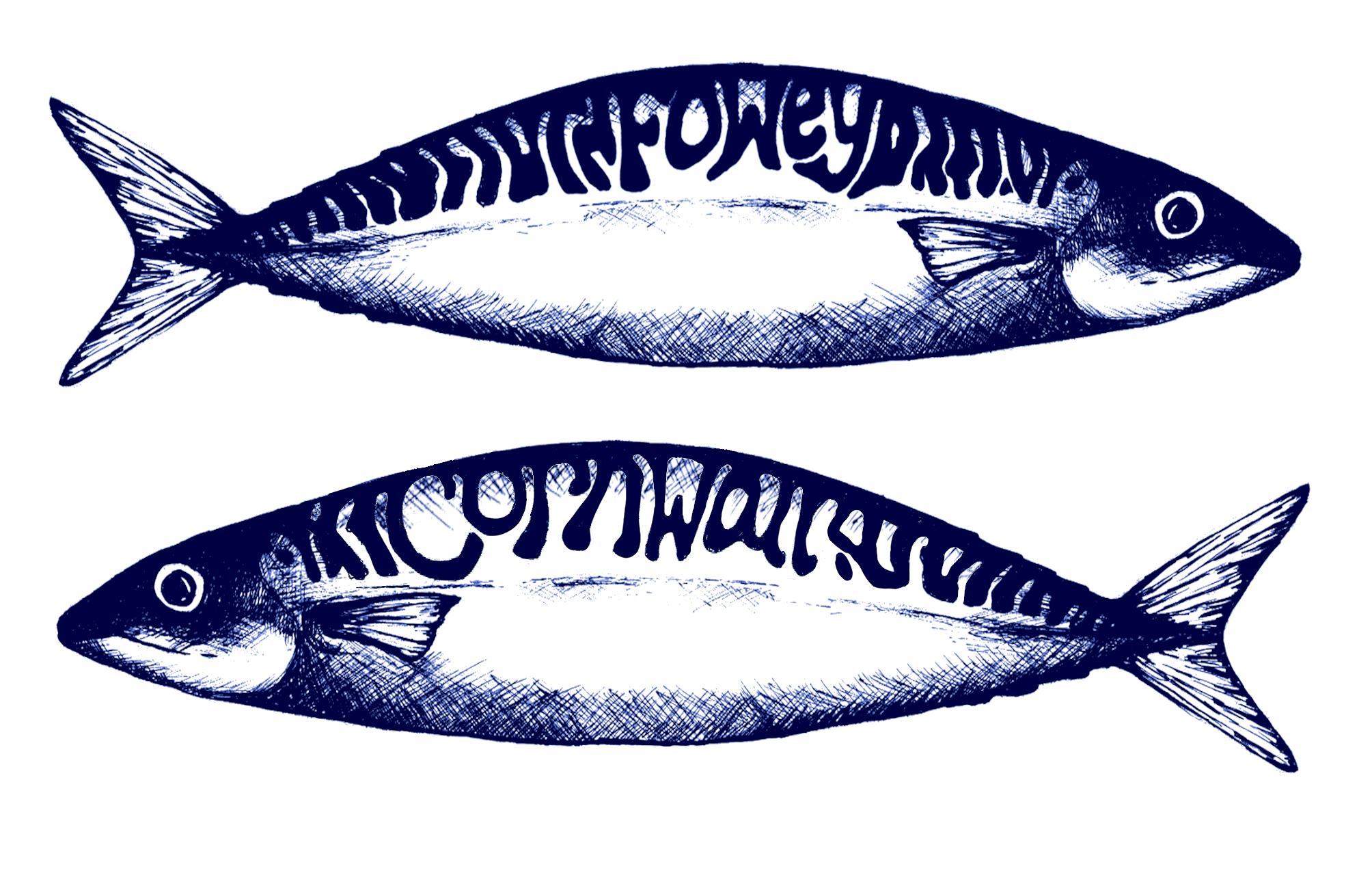 Mackerel Fowey Magnet - Click Image to Close